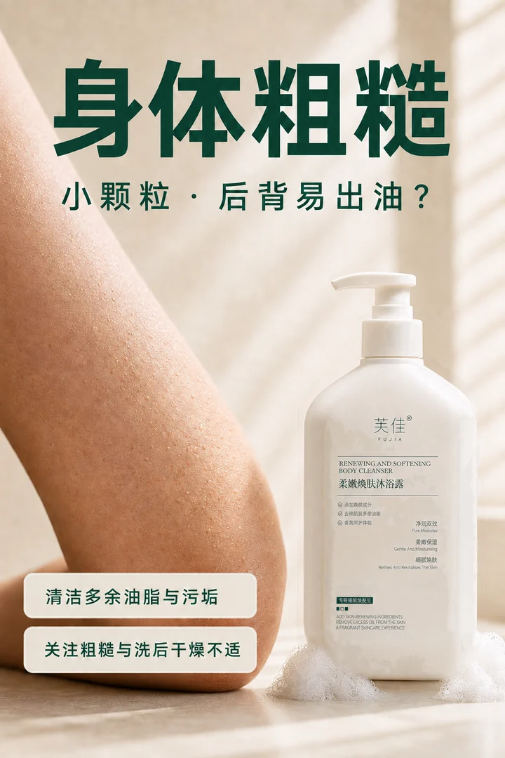 芙佳沐浴露身体粗糙与清洁关注场景图