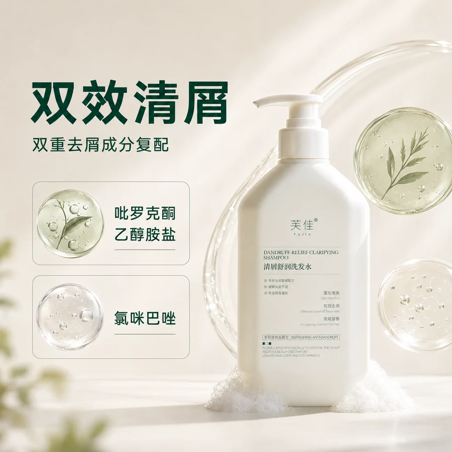 芙佳洗发水与两种清屑相关成分画面